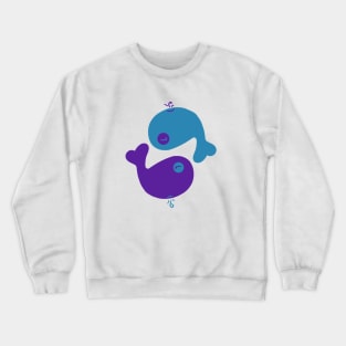 Whale Yin Yang Crewneck Sweatshirt